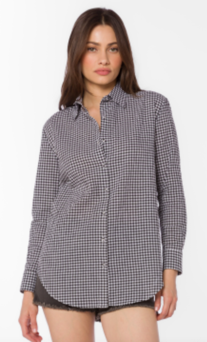 Black Gingham Shirt