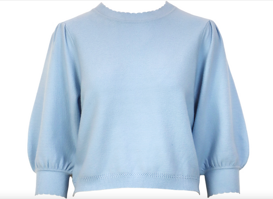 Scallop Knit Top