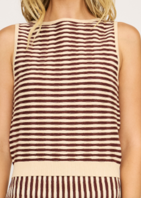 Boatneck Knit Top