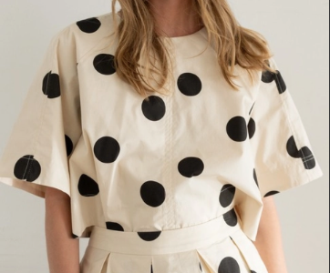 Polka Dot Tie Top