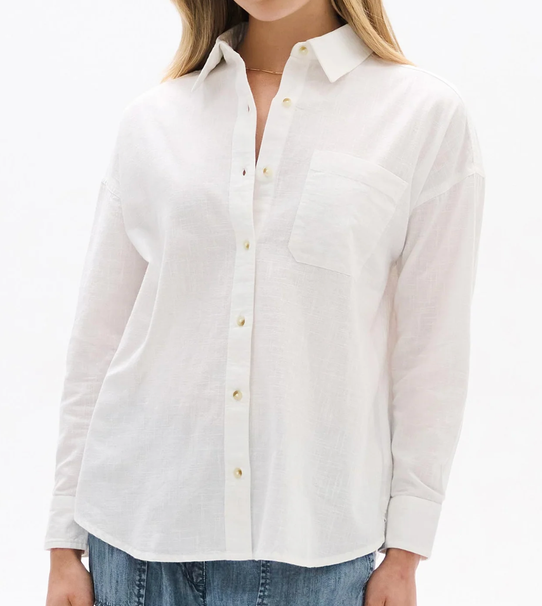 Linen Button Down