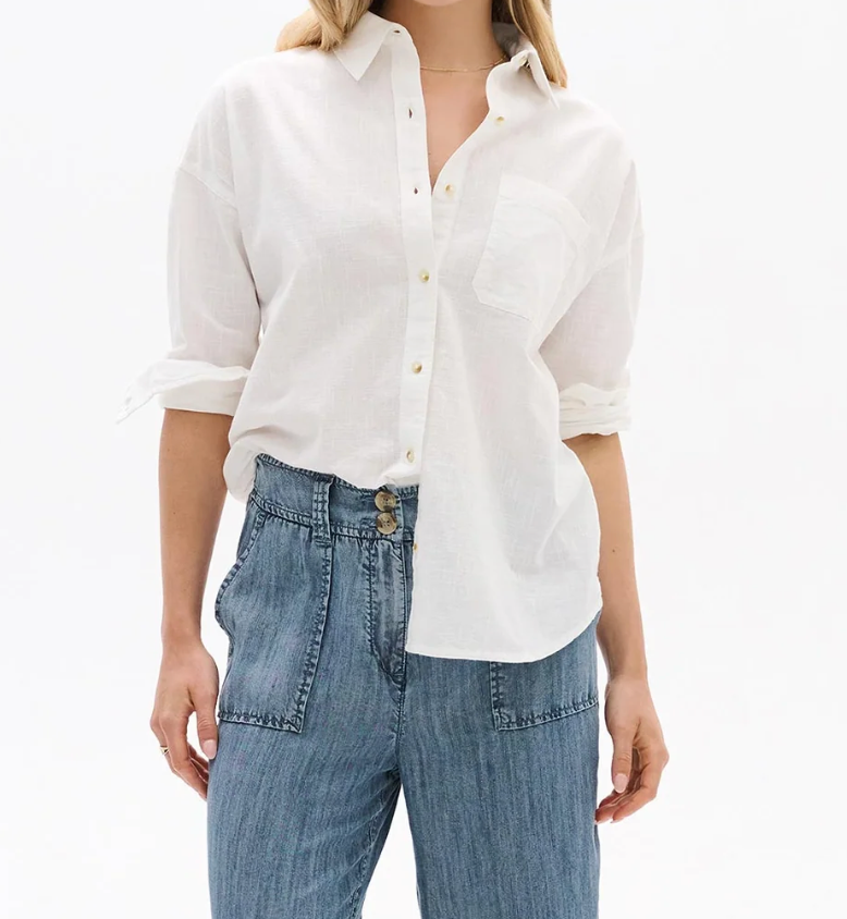 Linen Button Down