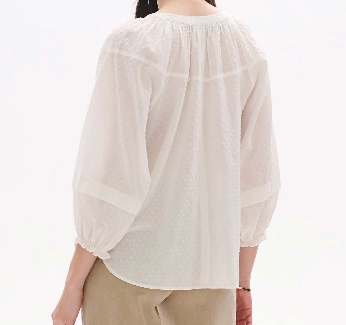Blush Dot Blouse