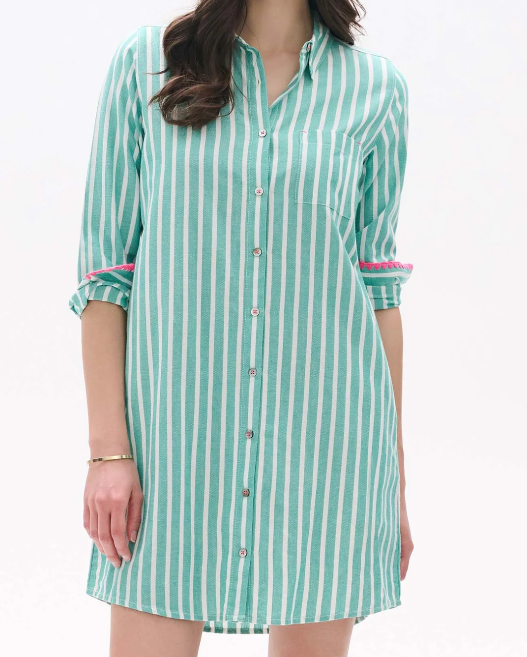 Striped Shirt Dress