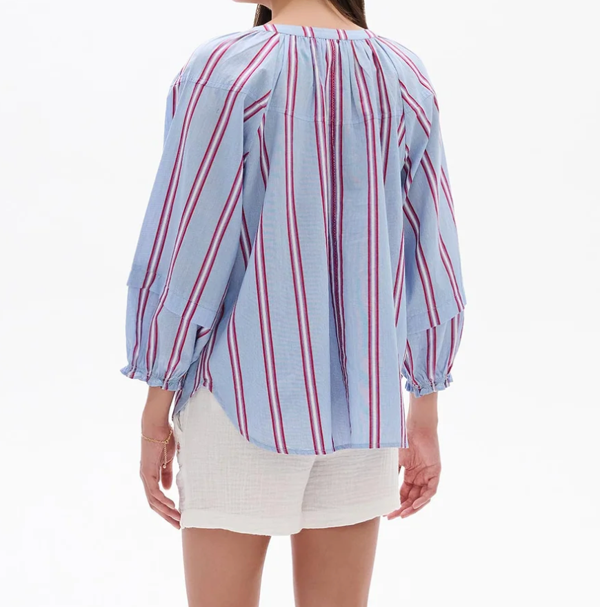 Chambray Rainbow Blouse