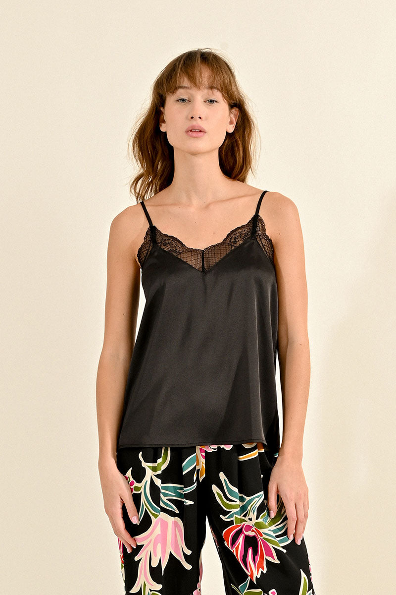 Black Lace Camisole