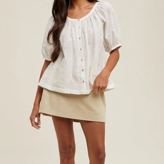 Floral Embroidered Blouse