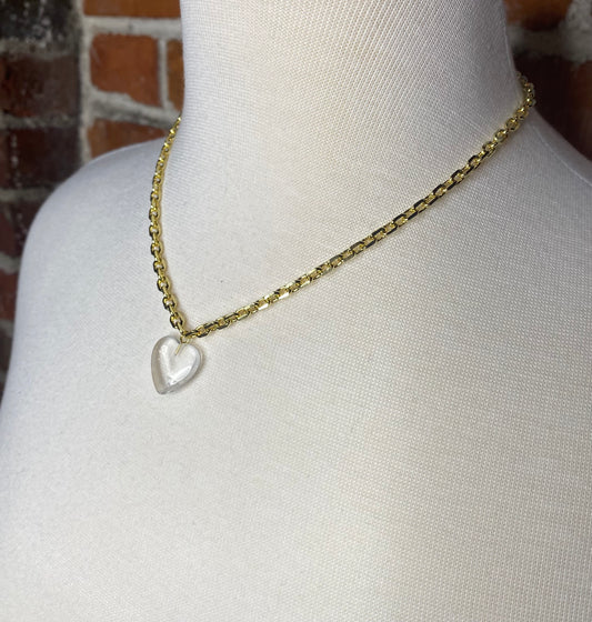 Louise Gem Heart Necklace
