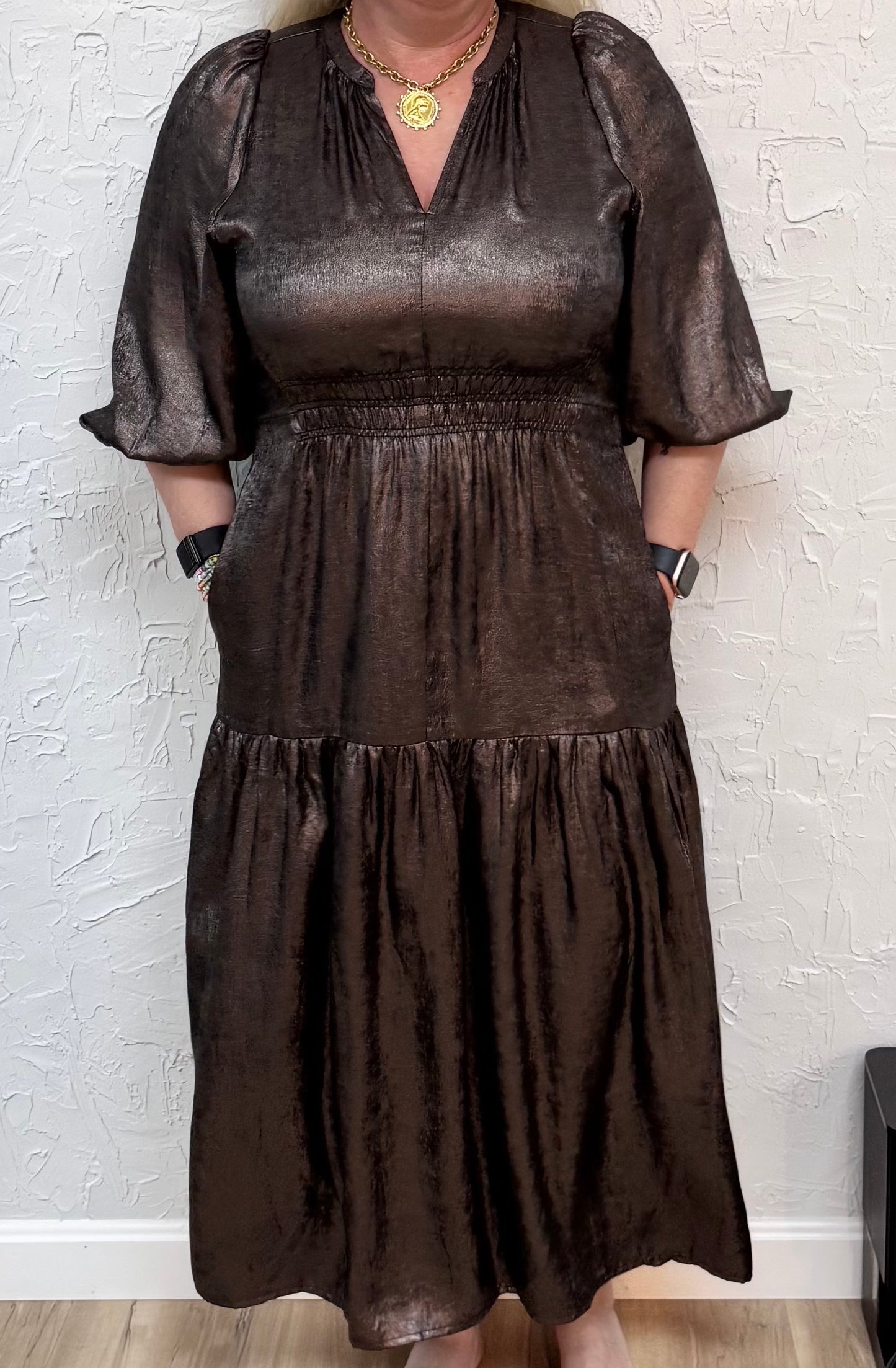 Shimmer Midi Dress