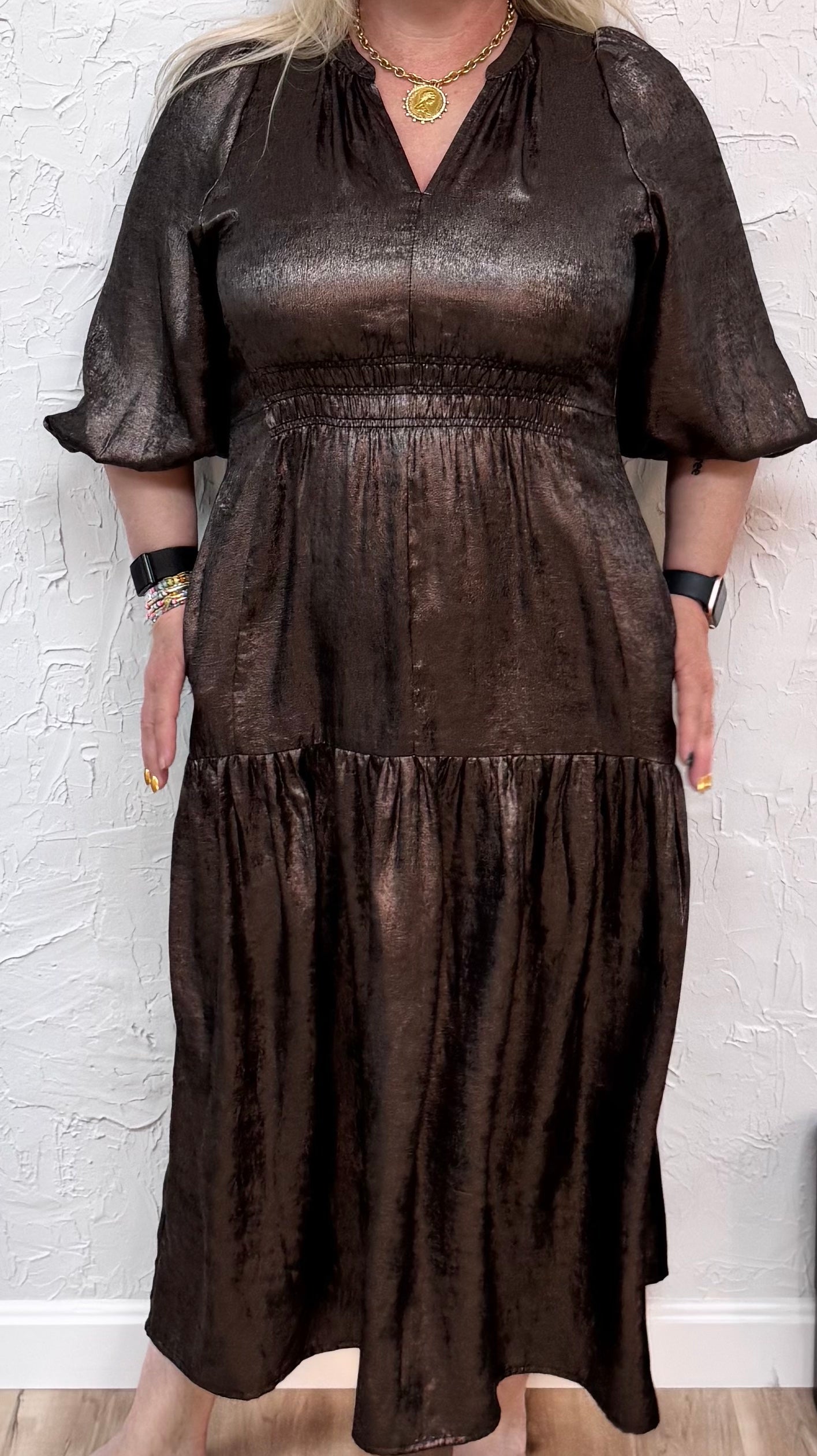 Shimmer Midi Dress