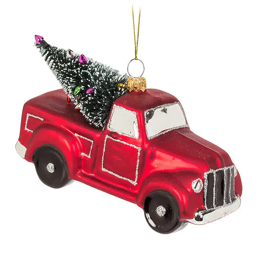 Truck with Bristle Ornament