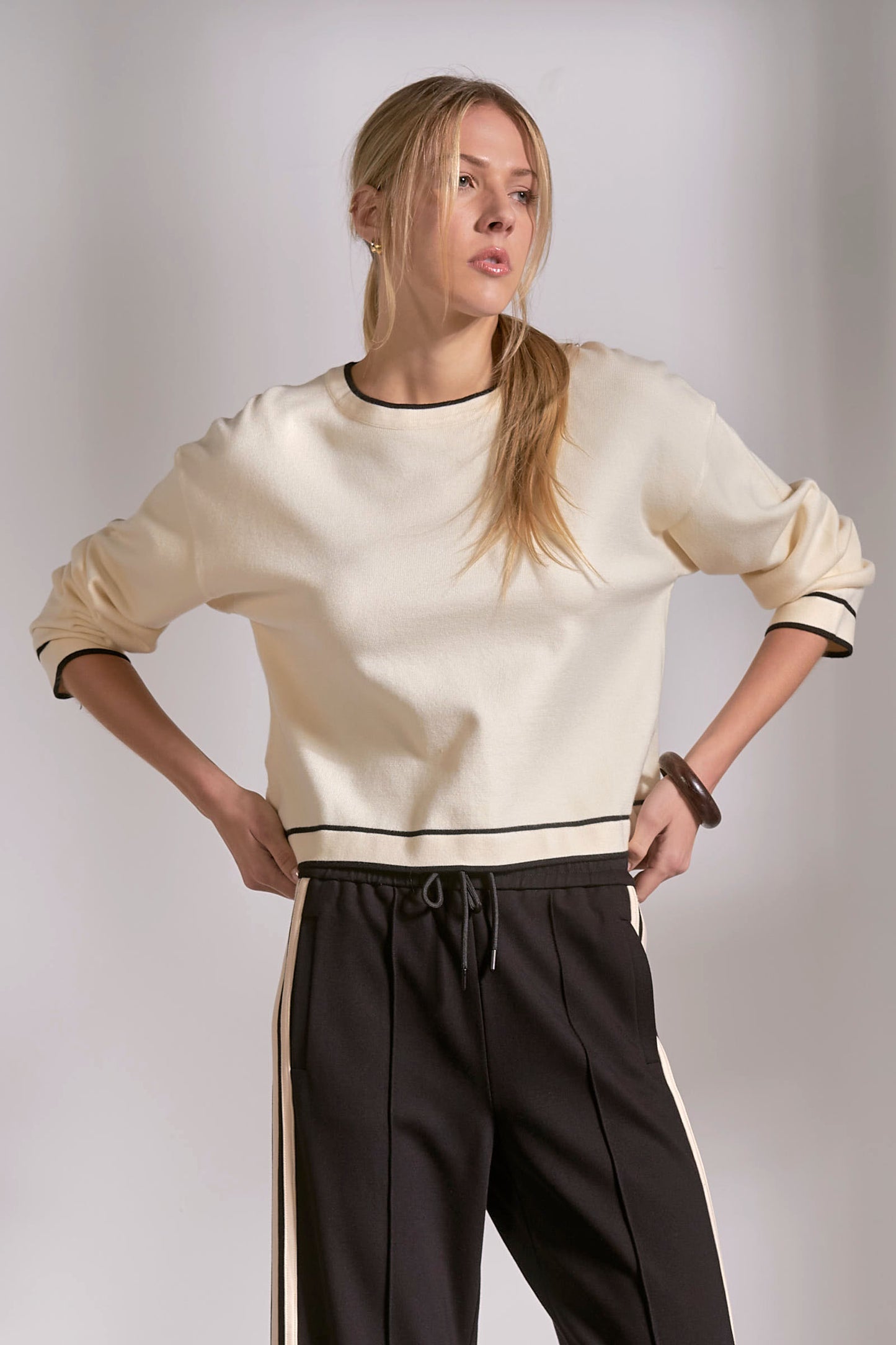 Contrast Sweater