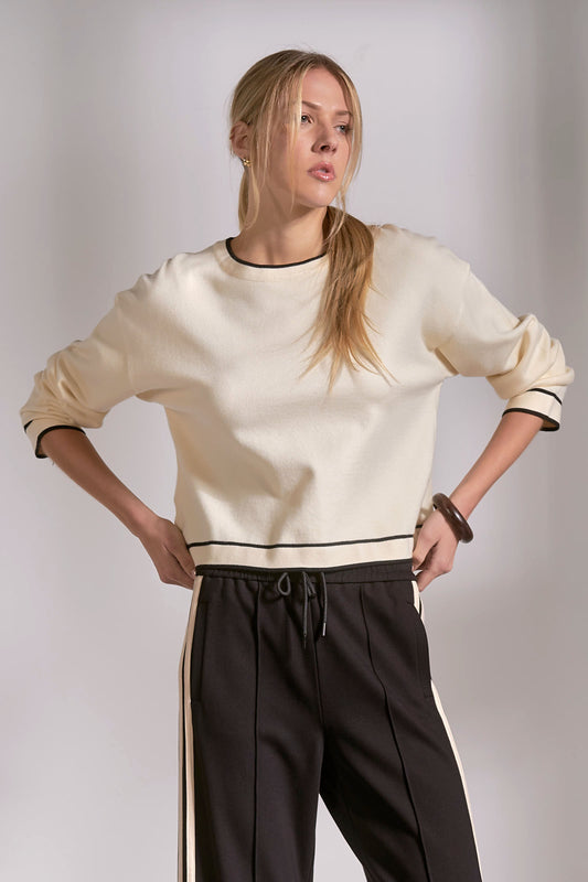 Contrast Sweater