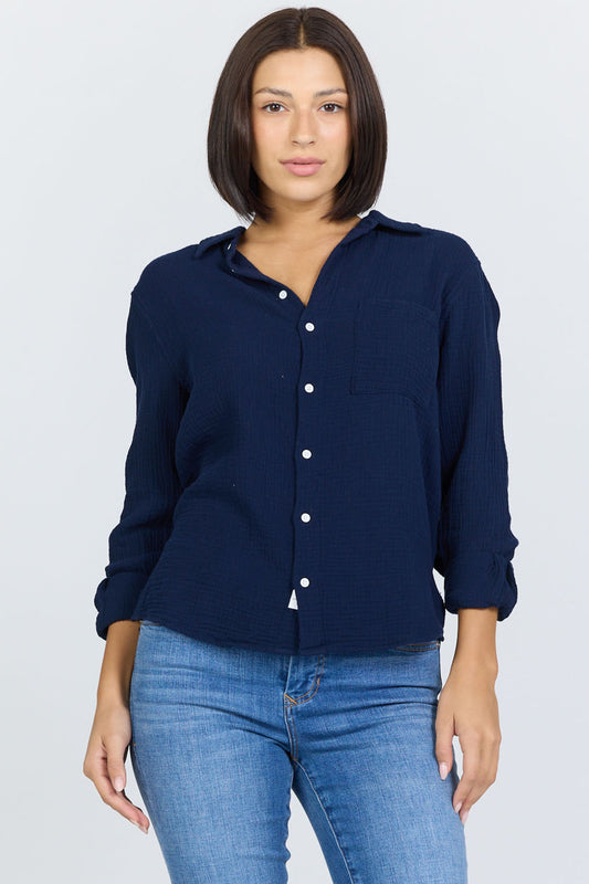 Gaia Gauze Buttondown