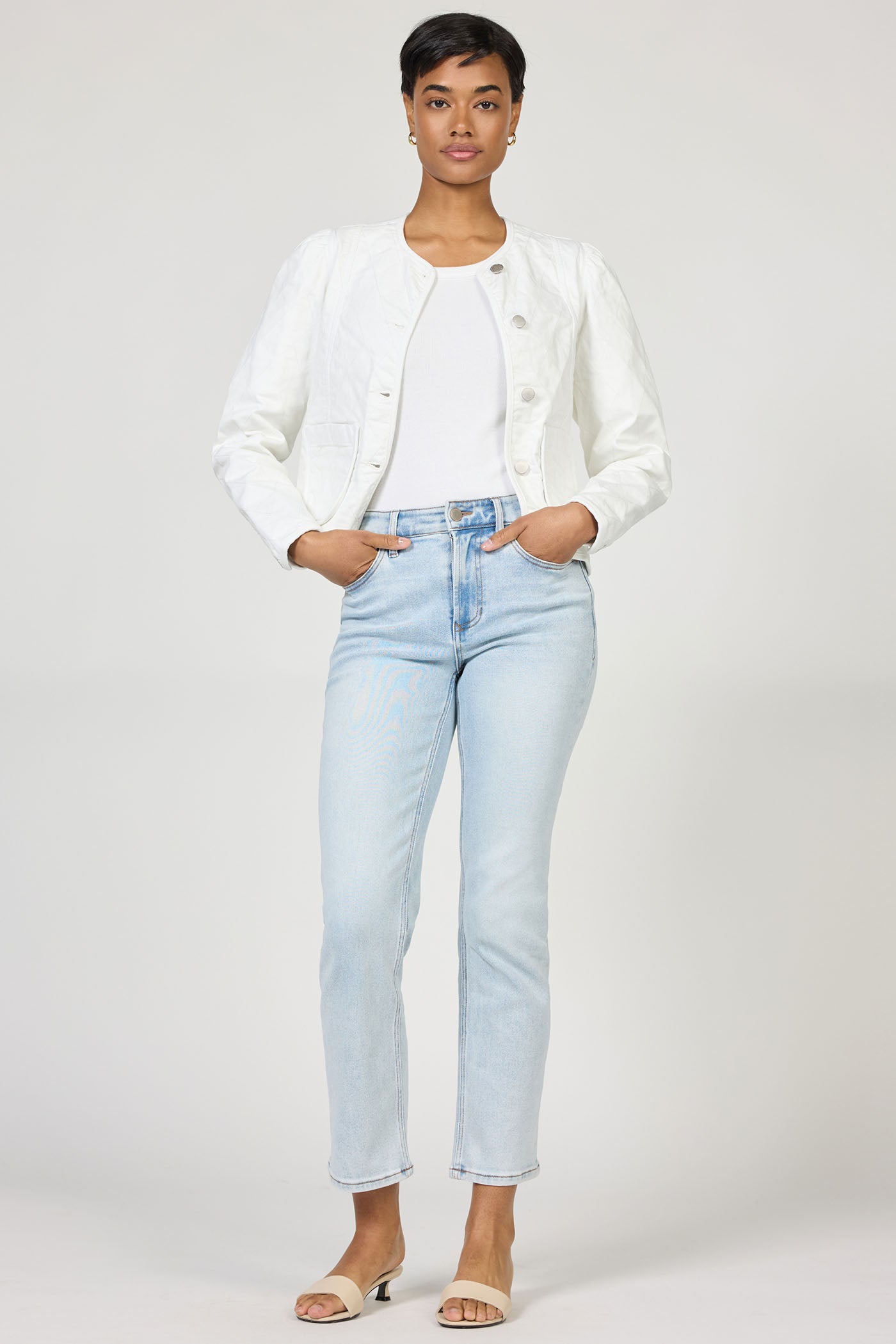 Quilted Denim Jacket