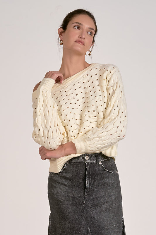 Open Knit Sweater